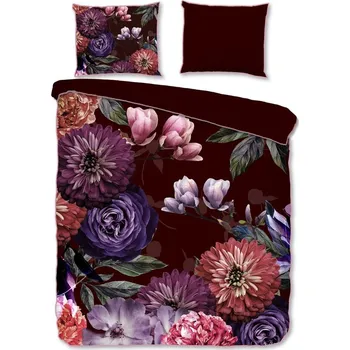 Povlečení Vínové povlečení na jednolůžko z organické bavlny Descanso Gerbera, 140 x 220 cm ID_1398471