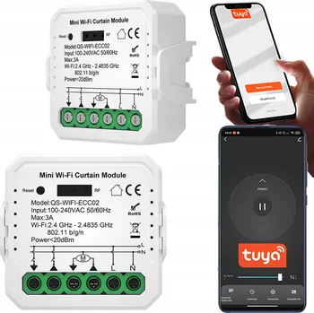 IP kamera WiFi ovladač rolet Tuya, napájení 230V