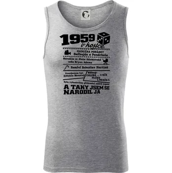 1959 v kostce - Tílko pánské Core - 2XL ( Tmavě šedý melír )