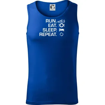 Run eat sleep repeat - Tílko pánské Core - L ( Královská modrá )