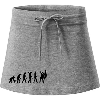 Dámské oblečení Judo Evoluce boj - Sportovní sukně - two in one - S ( Tmavě šedý melír )