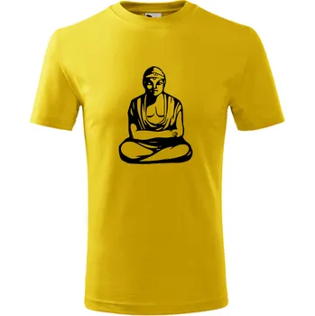 Chlapecké tričko Žluté dětské tričko Buddha - barva žlutá - velikost 6let