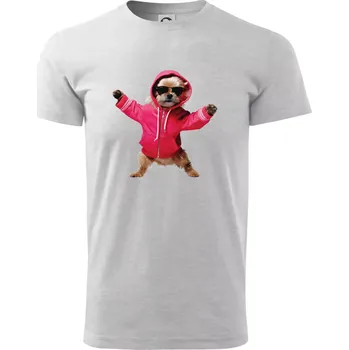 Pánské tričko Yorkšír v mikině - Triko extra velké (5-8XL) - 7XL ( Světlešedý Melír )