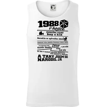 1988 v kostce - Tílko pánské Core - XL ( Bílá )