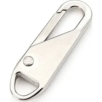 Zip Náhradní jezdec pro opravu zipu | zip jezdec, opravná sada - Stříbro , Kov , 5 ks