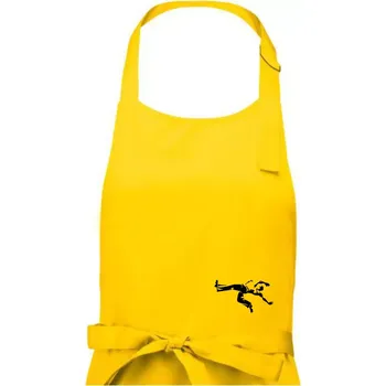 Kuchyňská zástěra Capoeira velký - Pánská zástěra na vaření - Univerzální velikost ( Žlutá )