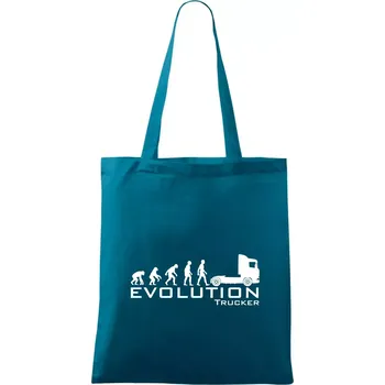 Evoluce trucker - Taška bavlněná - 42 x 38 cm ( Petrolejová )