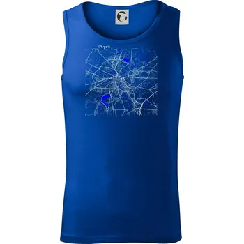Pánská móda Plzeň mapa s vodními toky - Tílko pánské Core - M ( Královská modrá )