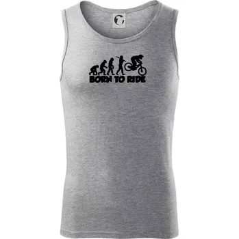 Evoluce Born to ride - Tílko pánské Core - 2XL ( Tmavě šedý melír )