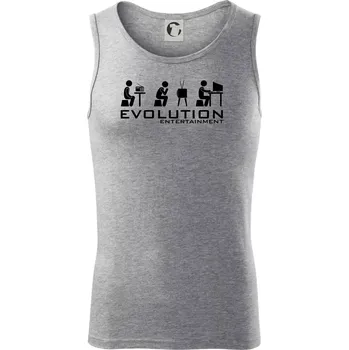 Evoluce zábavy - Tílko pánské Core - XL ( Tmavě šedý melír )