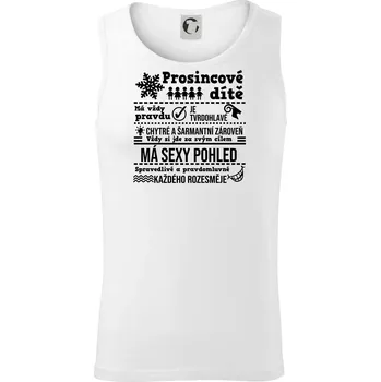 Narozeniny prosinec - Tílko pánské Core - XL ( Bílá )