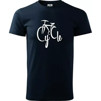 Pánské tričko Cycle kolo - Triko extra velké (5-8XL) - 8XL ( Námořní modrá (velmi tmavá - téměř černá) )