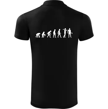 Pánská košile Evoluce dřevorubec - sekera - Polokošile Victory sportovní (dresovina) - L ( Černá )