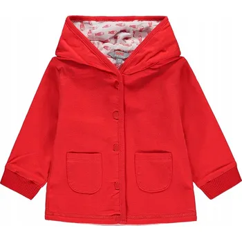 Chlapecká mikina Dětská kojenecká mikina s kapucí červená Kanz, vel. 56