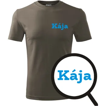 Army tričko Kája - tričko se jménem - barva hnědá - velikost XL