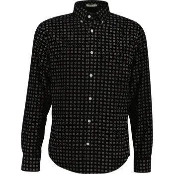 Pánské oblečení KOŠILE GANT REG AOP PRINT CORDUROY SHIRT EVENING BLUE