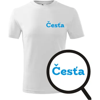 Chlapecké tričko Bílé dětské tričko Česťa - dětské tričko se jménem - barva bílá - velikost 4roky