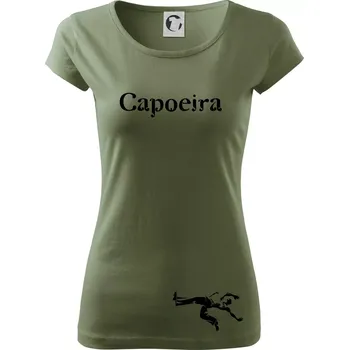 Dámské tričko Capoeira velký - Dámské triko Pure - XS ( Khaki )