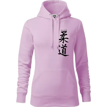 Dámská mikina Judo nápis japan - Mikina dámská Cape s kapucí - L ( Orchid )