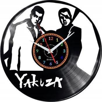 Hodiny YAKUZA 0 VIDEO GAME NÁSTĚNNÉ HODINY DEKORATIVNÍ MODERNÍ VINYLOVÁ DESKA