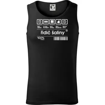 Pánské termoprádlo Čárový kód - řidič šaliny - Tílko pánské Core - 2XL ( Černá )