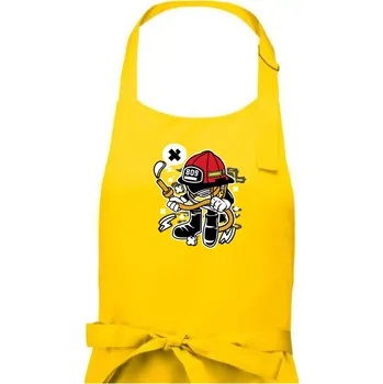 Kuchyňská zástěra Fajrákmen - Pánská zástěra na vaření - Univerzální velikost ( Žlutá )