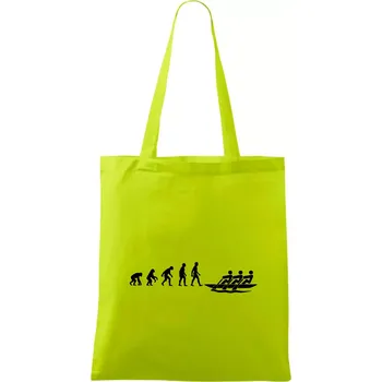 Evoluce veslování 3 lidi - Taška bavlněná - 42 x 38 cm ( Limetková )