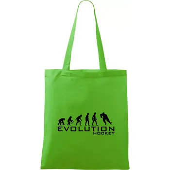 Nákupní taška Evoluce Hockey - hráč - Taška bavlněná - 42 x 38 cm ( Apple Green )