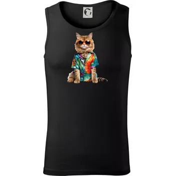 Pánské termoprádlo Kočka v létě - Tílko pánské Core - L ( Černá )