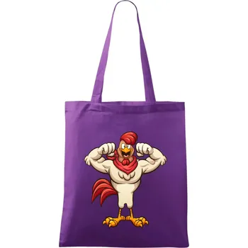 Svalnatý kohout - Taška bavlněná - 42 x 38 cm ( Fialová )