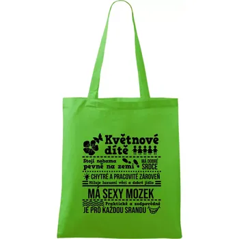 Nákupní taška Narozeniny květen - Taška bavlněná - 42 x 38 cm ( Apple Green )