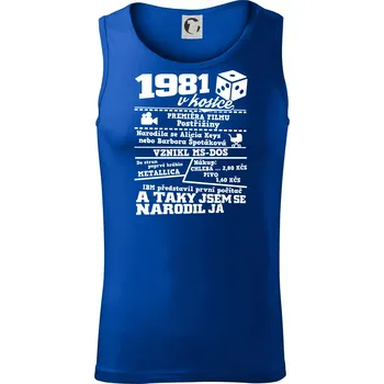 1981 v kostce - Tílko pánské Core - 2XL ( Královská modrá )