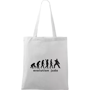Judo evoluce - úder - Taška bavlněná - 42 x 38 cm ( Bílá )