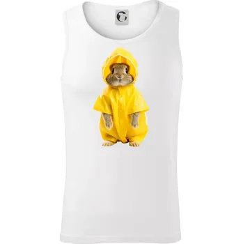 Králík v pláštěnce - Tílko pánské Core - S ( Bílá )