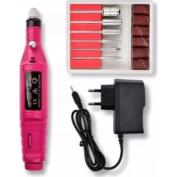 Bruska na nehty pro manikúru a pedikúru + frézy + brusné válečky