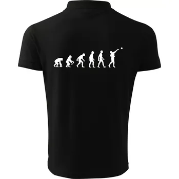 Pánská košile Evoluce vrh koulí - Polokošile pánská Pique Polo 203 - S ( Černá )
