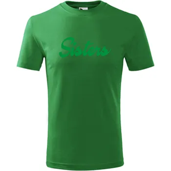 Chlapecké tričko Zelené dětské tričko Sisters - barva zelená - velikost 6let