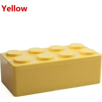Úložný box Super designový úložný box na stavebnici | úložný box, plastový box - M žlutá