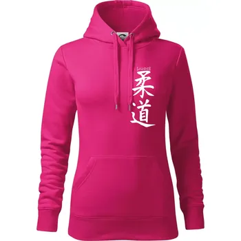 Dámská mikina Judo nápis japan - Mikina dámská Cape s kapucí - M ( Purpurová )