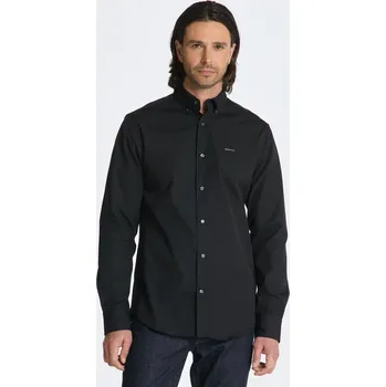 Pánská košile KOŠILE GANT REG PINPOINT OXFORD SHIRT BLACK