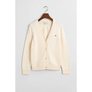 Dámský svetr KARDIGÁN GANT CLASSIC COTTON CARDIGAN CREAM