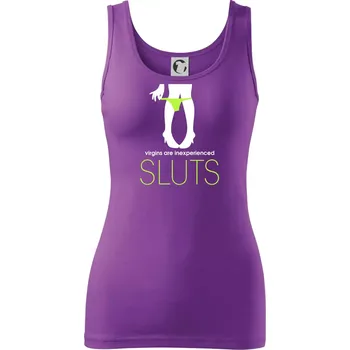 Dámské tričko Sluts virgins are inexperienced - Dámské tílko - 2XL ( Fialová )