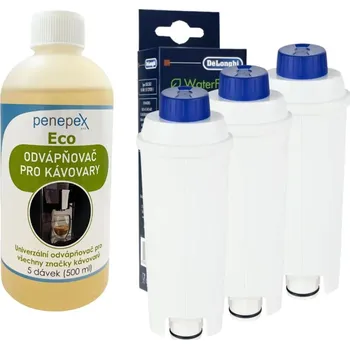 Filtr do kávovaru DeLonghi SER3017 DLSC002 filtr do kávovaru 3 ks + Penepex Eco univerzální odápňovač 500 ml