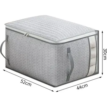 Úložný box Velká úložná taška pod postel | Skládací organizér na oblečení a textilie - Rozměry 52 x 44 x 30 cm