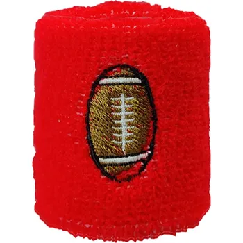 Potítko Dětské sportovní potítka na zápěstí - červené rugby