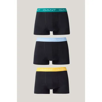 Boxerky SPODNÍ PRÁDLO GANT TRUNK 3-PACK BLACK