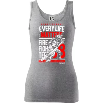 Dámské tričko Every Life Matters - Dámské tílko - M ( Tmavě šedý melír )