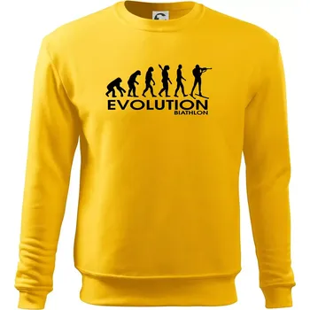 Pánská mikina Evoluce biatlonu Biathlon - Mikina Essential pánská - 3XL ( Žlutá )