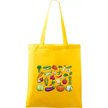 Zelenina ze zahrádky - Taška bavlněná - 42 x 38 cm ( Žlutá )