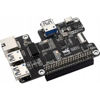 Síťová karta PCIe na Gigabit Ethernet USB 3.2 3xUSB Ethernet HAT pro Raspberry Pi 5